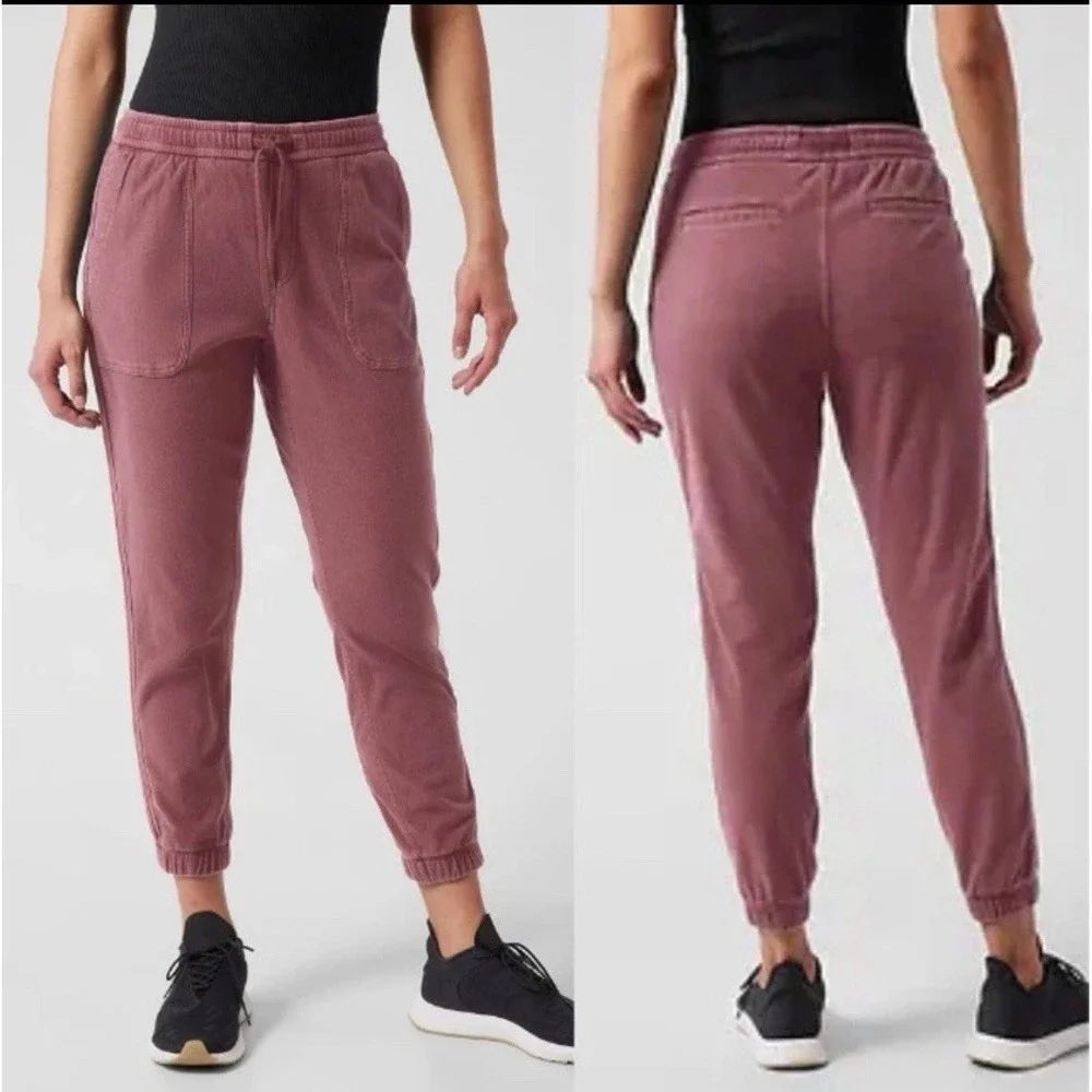 Athleta Farallon Jogger Cotton Pants Womens Medium